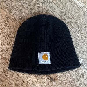 Kids Carhartt Dark Knit Hat with Logo